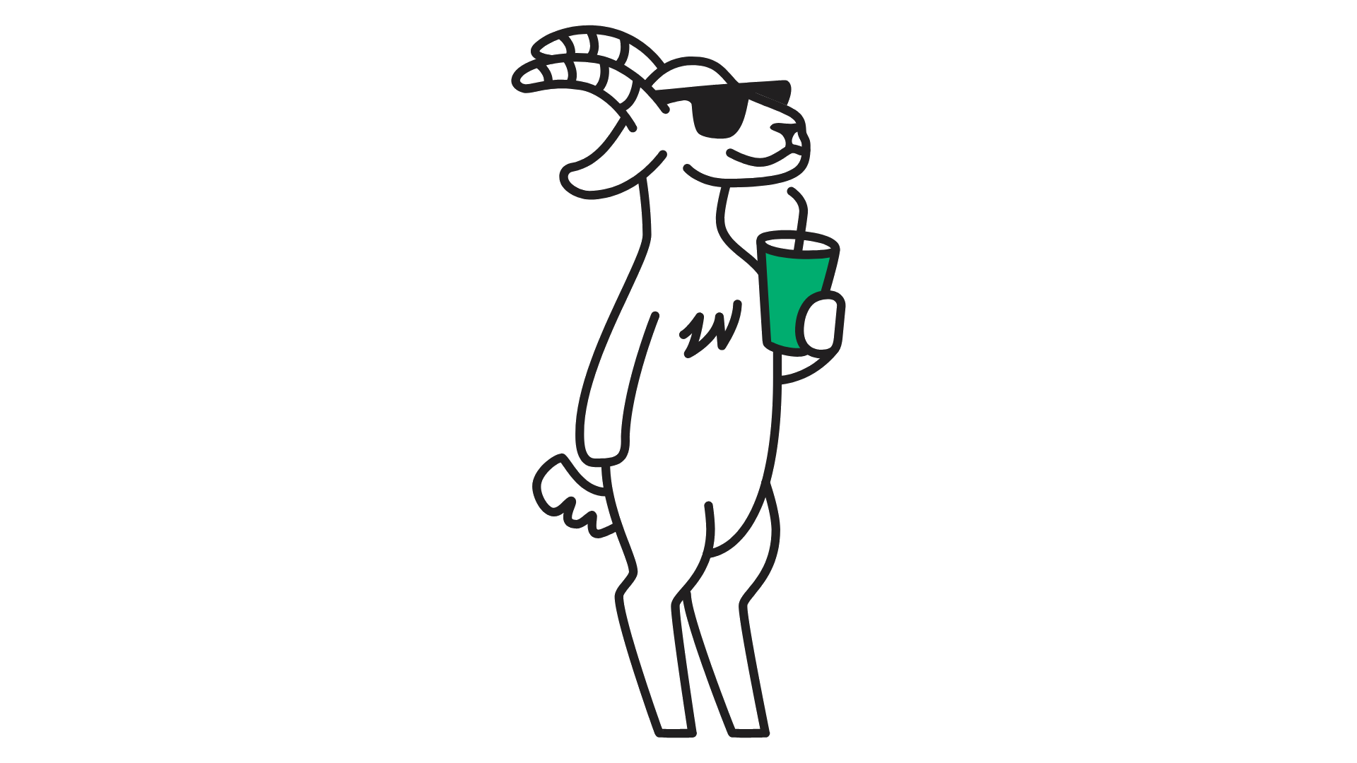 Goubéérto, mascote da GOAT, expressão O Maioral